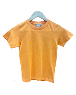 Orange Kids Round Neck Cotton T Shirt