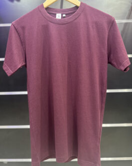 Cotton Round Neck maroon T-Shirt – 100% Cotton T-Shirt Wholesale