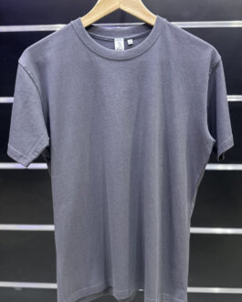 Premium Graphite Round Neck Cotton T-Shirt