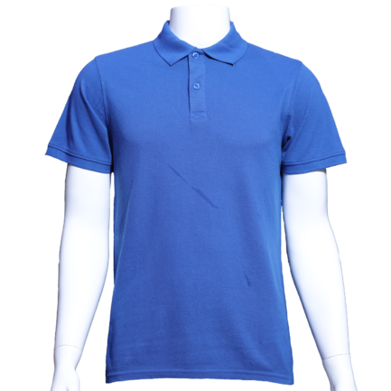 royal blue polo shirt