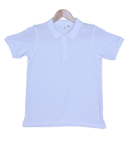 Kids White Polo Shirt