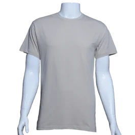 Plain Round Neck Beige T-Shirt – 100% Cotton T-Shirt