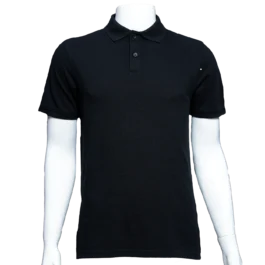 black polo shirt