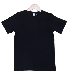 Kids Black T Shirts – 100% Cotton – Round Neck