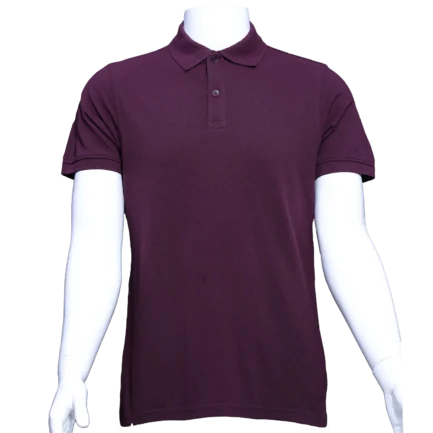 maroon polo shirt