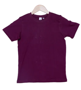 Kids Maroon T Shirts – 100% Cotton – Round Neck