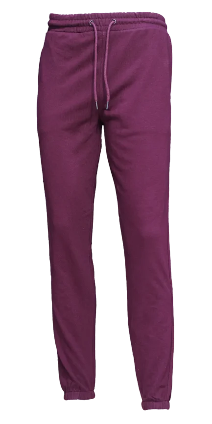 brush fleece maroon trouser