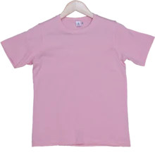 Kids Pink T Shirts – 100% Cotton – Round Neck