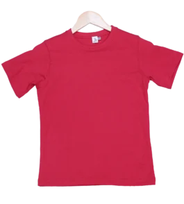 Kids Red T Shirts – 100% Cotton – Round Neck
