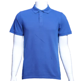 royal blue polo shirt
