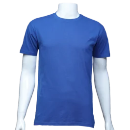 Mens Royal Blue Plain T Shirt