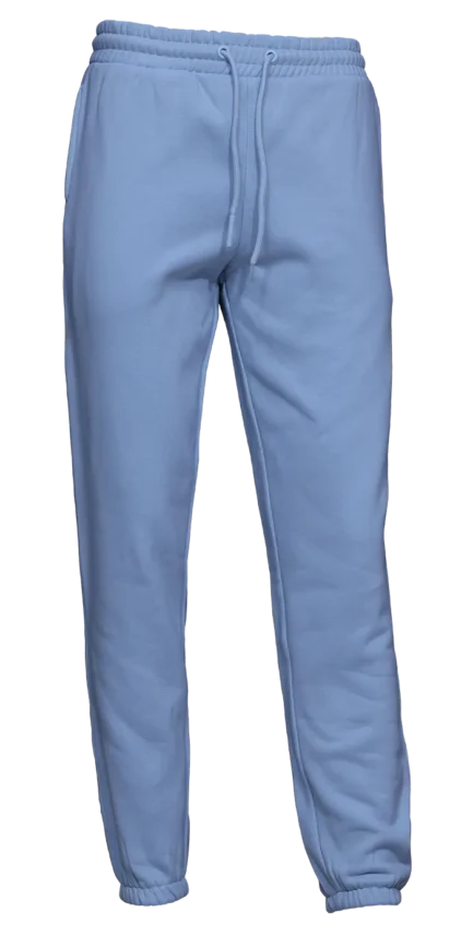 brush fleece sky blue trouser