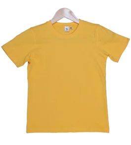Kids Yellow T Shirts – 100% Cotton – Round Neck