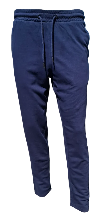 navy blue cross terry trouser