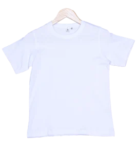 Kids White T Shirts – 100% Cotton – Round Neck