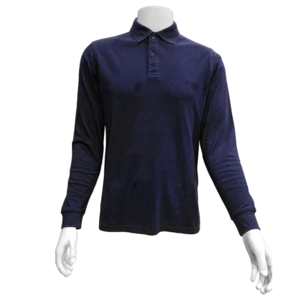 Navy Blue Full Sleeve Polo Shirt