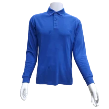 Royal Blue Full Sleeve Polo Shirt