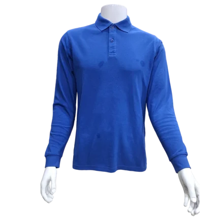 Royal Blue Full Sleeve Polo Shirt