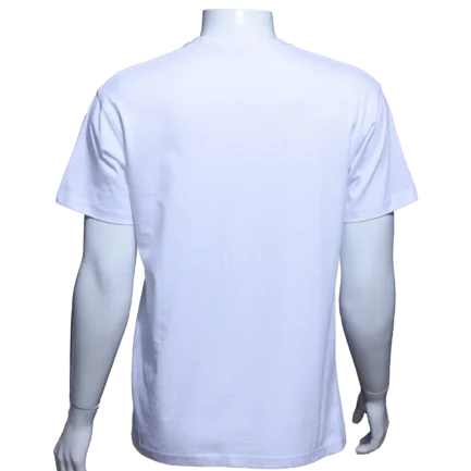 white t-shirts 220 gsm backside