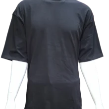 Oversize Black T-Shirt – 260 GSM – 100% Cotton