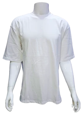 Oversize White T-Shirt – 260 GSM – 100% Cotton