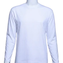 Heavy Full Sleeve 220 GSM White T-Shirts