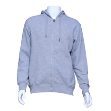 Premium Unisex Grey Melange Zipper Hoodies